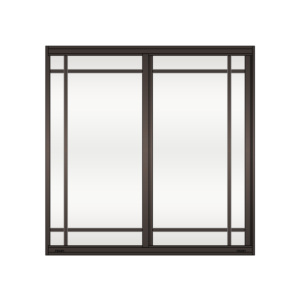 Sunshine 1650 Series Horizontal Roller Window Brittany Style Bronze Frame Clear Tint