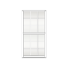 Sunshine 2000 Series Single Hung Window Colonial Style White Frame Clear Tint
