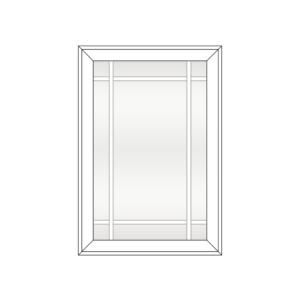 Sunshine 2900 Series Casement Window Brittany Style White Frame Clear Tint