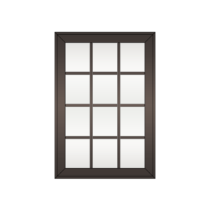 Sunshine 2900 Series Casement Window Colonial Style Bronze Frame Clear Tint