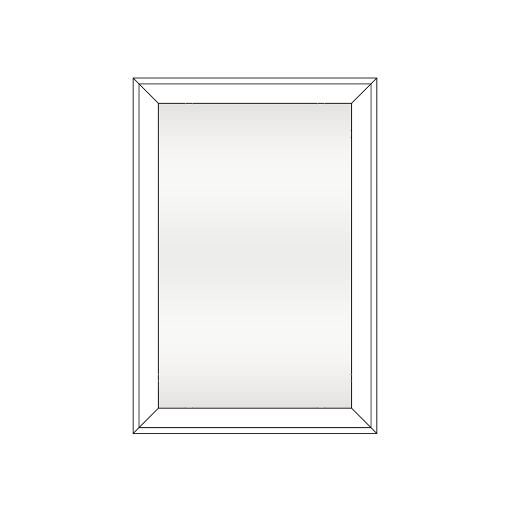 Sunshine 2900 Series Casement Window Full View Style White Frame Clear Tint